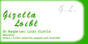 gizella loibl business card